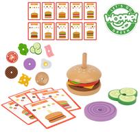 Woopie GREEN medinis burgeris (15 el.) – kūrybinė ir loginė dėlionė