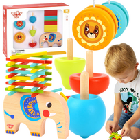 TOOKY TOY įgūdžių žaidimų rinkinys „Paėmimo lazdelės“ JoJo vilkelis „Elephant“ 46 vnt.