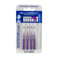 ELGYDIUM CLINIC MONO COMPACT, tarpdančių šepetėliai 1,8mm violetinė spalva, 4 vienetai