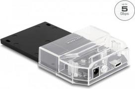 Delock - HDD / SSD Dockingstation Schächte: 1 - 2.5 (6,4 cm) - SATA 6Gb/s - USB-C 3,2 (Gen 1) - Schwarz (63205)