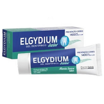 ELGYDIUM JUNIOR MINT, dantų pasta vaikams, ėduonies kontrolei, švelnaus mėtų skonio, 7-12 m., 50ml