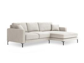 Dešininė kampinė sofa Venus, 4 sėdimos vietos, šv. smėlio sp.