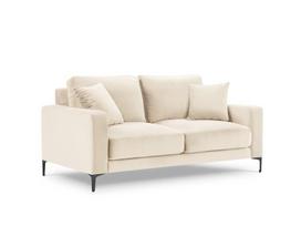 Dvivietė velvet sofa Venus, šv. smėlio spalva