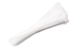 Kabelio kaklaraištis 4,6x250 mm - baltas - 100 vnt.
