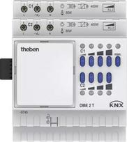 2-way universal dimmer actuator MIX2, 4 modules, 2 channels, IP20, DME 2 T KNX 4930275 | 4003468490013