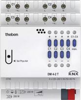 4-way universal dimmer actuator FIX1, 4 modules, 4 channels, IP20, DM 4-2 T KNX 4940280 | 4003468490907