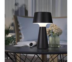 Eglo 75796-LED Lauko įkraunama stalinė lempa SCORRANO LED/3W/230V 2000mAh IP44 juoda