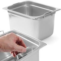 Hendi GN konteineris su ištraukiamomis rankenomis GN1/2 iš nerūdijančio plieno 325x265mm H 200mm - 803400