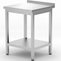 Hendi Sieninis stalviršis su kraštine lentyna "Budget Line STAL" 600 x 600 x 850 mm - 817223