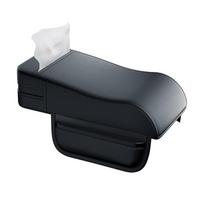 Car Center Armrest Box Height Pad Universal Central Elbow Rest Support Leather Auto Armrest Cover with Tissue Holder Armrest Cover One Size juoda
