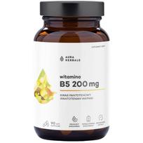 Aura Herbals Vitaminas B5 200 mg , Pantoteno rūgštis – 90 kapsulės