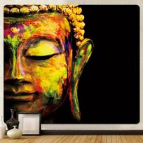 Indijos Budos meditacija Namų dekoras Gobelenas Mandala Gobelenas Hipis Boho Decor Jogos Kilimėlis Miegamojo kambario fonas Pakabinamas ant sienos 75x75cm30x30inch