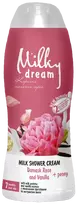 Dušo želė MILKY DREAM Damasko rožė ir Vanilė, 300ml