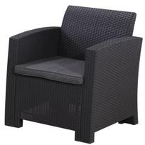Rotango sodo fotelis 68 cm, pilkas