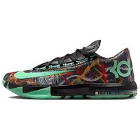Nike KD 6 Neslystantys, Atsparūs dilimui Žemi Krepšinio Batai Unisex Juodi Žali FQ8356-900 44.5