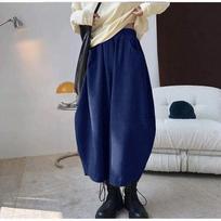 Rudeninės paprastos haremo kelnės Moteriškos medvilninės kelnės aukštu juosmeniu Retro laisvos Bloomers moteriškos negabaritinės kelnės. XXXXXL juoda