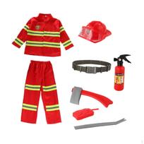 Vaikų ugniagesių vadovo kostiumų rinkinys vaizduotės žaidimams Style A