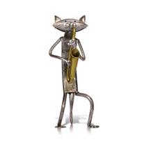Cat Art Metal Sculpture Namų apstatymo dekoro dirbiniai Rankų darbo rankdarbiai