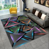 3D abstraktus veidrodinis grindų kilimėlis madinga geometrinė iliuzija mažas grindų kilimėlis svetainei miegamojo plotas didelis kilimėlis namų neslystantis kilimėlis 50cm x 80cm