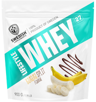 SWEDISH SUPPLEMENTS Lifestyle Whey Banana Split milteliai, 900 g