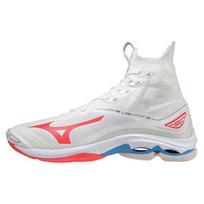 Mizuno Wave Lightning Neo Kvėpuojantys Lengvi Patvarūs Tinklinio Batai Unisex Batai Balti Raudoni V1GA200225 36