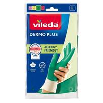 Vileda Dermo Plus „L“ pirštinės Žalios Medvilnė, Nitrilas
