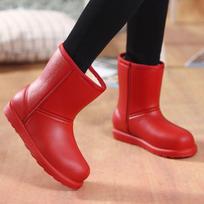 Winter Snow Boots Women's Plus Velvet Warm High-tube One-piece Women's Boots Outdoor Work Waterproof Snow Boots Unisex EU40/CN41 juoda