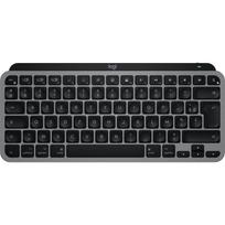Logitech Master Series MX Keys Mini for Mac - Tastatur - compact - hinterleuchtet - kabellos - Bluetooth LE - AZERTY - Französisch - Space-grau (920-012646)