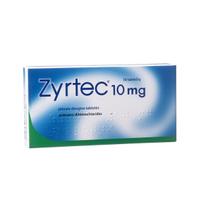 ZYRTEC, 10 mg, plėvele dengtos tabletės, (l.imp), N10