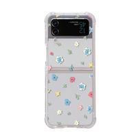 For Samsung Galaxy Z Flip 4 Zflip 3 Case Cute Strawberry Bracelet Transparent Soft Silicone Folding Shockproof Protection Cover For Galaxy Z Flip 4