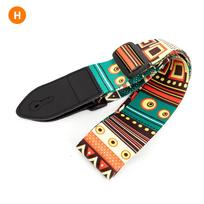 Gitaros dirželis Daugiaspalviai diržai Reguliuojami spalvingai spausdinami nailoniniai gitaros dirželiai