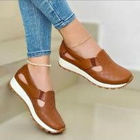 Tinkliniai moteriški loaferiai Pavasario Vasaros Laisvalaikio Kėdainiai Patogūs Įslystami Moteriški Vulkanizuoti Batai Plokščiapadžiai Kėdainiai Zapatos De Mujer 35EU/CN36 sidabras