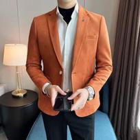 Madingas kostiumo švarkas vyriškas slim fit aksominis elegantiškas švarkas-paltai verslo atsitiktinis vestuvių kostiumas XXXL