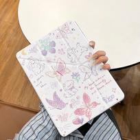 Apsauginis planšetinio kompiuterio dėklas iPad Pro 12.9/iPad Air 13 2024/iPad Air 13 2025/iPad Mini 6 7/iPad 9.7/iPad Pro 13 11/iPad 11 10.9/iPad 10.2 su dėklu rašikliui iPad Mini 6 2021 gryna