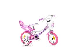 Vaikiškas dviratis Dino Bikes Fairy, baltas/įvairių spalvų, 12"