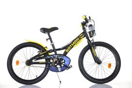 Vaikiškas dviratis Dino bikes Batman, 20", juodas/geltonas