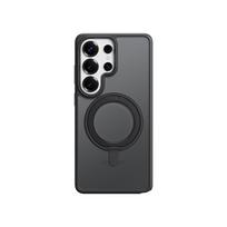 Rock dėklas Rotating Stand Soft Touch Series Magnetic skirtas Samsung Galaxy S26 Ultra juodos spalvos