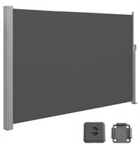 Songmics Ištraukiama šoninė markizė 180 x 400 cm balkonui