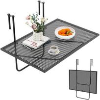 Promotions Lauko sulankstomas kabinamas stalas, 61x50,8x50,8 cm, juodas