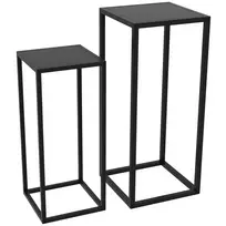2 augalų stovų rinkinys, metalinis gėlių stovas