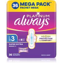 Always Platinum Super Extra Size 3 paketai su sparneliais 36 vnt.