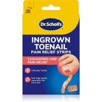 Scholl Dr. Scholl's Ingrown Toenail Pain Relief Strips apsauginiai pleistrai skatina nagų augimą 10 vnt.