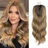 Užsegamas plaukų perukas – Ombre Brown