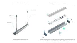 Profilis aliuminis anoduotas LED juostoms paviršinis platus, SILEDA 2.02m, LUMINES