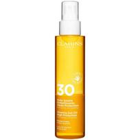 Clarins Glowing Sun Oil SPF 30 - sausas aliejus nuo saulės kūnui ir plaukams,150 ml