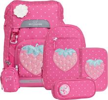 BECKMANN Mokyklinė kuprinė Classic rinkinys Strawberry 104-225a/1-6 klasė
