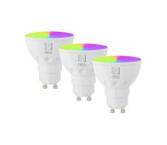 Immax NEO 07724CDO-SADA 3x LED RGB dimeriuojamos lemputės GU10/4,8W/230V Wi‑Fi Tuya + nuotolinis pultas