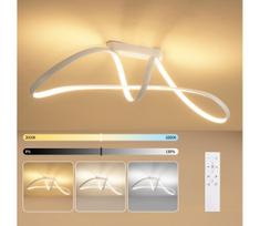 Brilagi-LED Dimeriuojamas paviršinio montavimo lubinis šviestuvas TWISTER LED/60W/230V 3000-6000K baltas + nuotolinio valdymo pultas