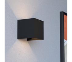 Eglo 74115-LED Lubinis / lauko / sieninis šviestuvas su jutikliu RINCINE LED/2,2W/5V IP44 juodas