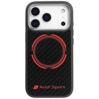 Audi RSQ Anglies Pluošto Sportinė Raudona Apskritimo MagSafe Dėklas iPhone 17 Pro - Juodas